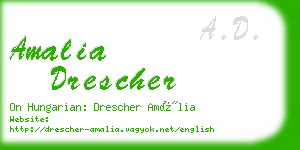amalia drescher business card
